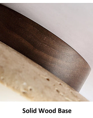 Suspension japonaise cylindrique en céramique et bois