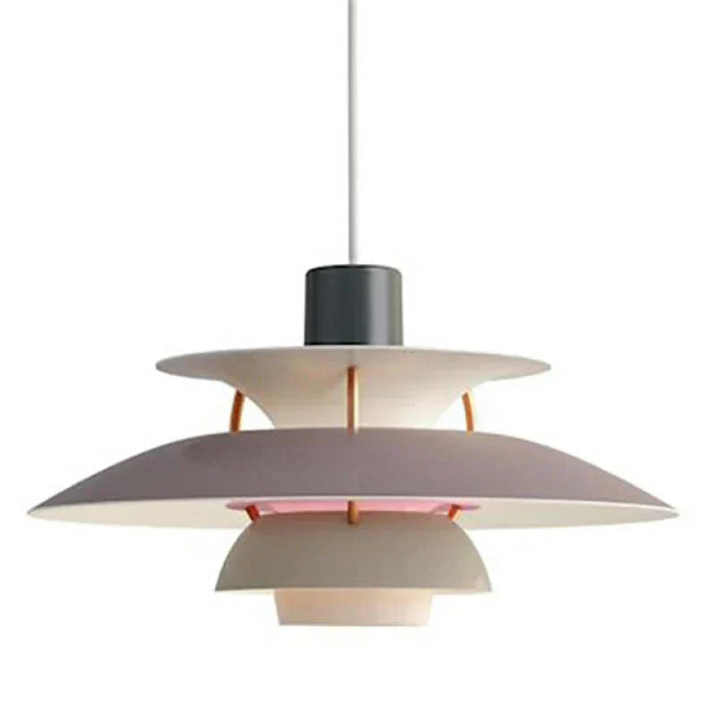 Suspension design scandinave LED métal multicouches
