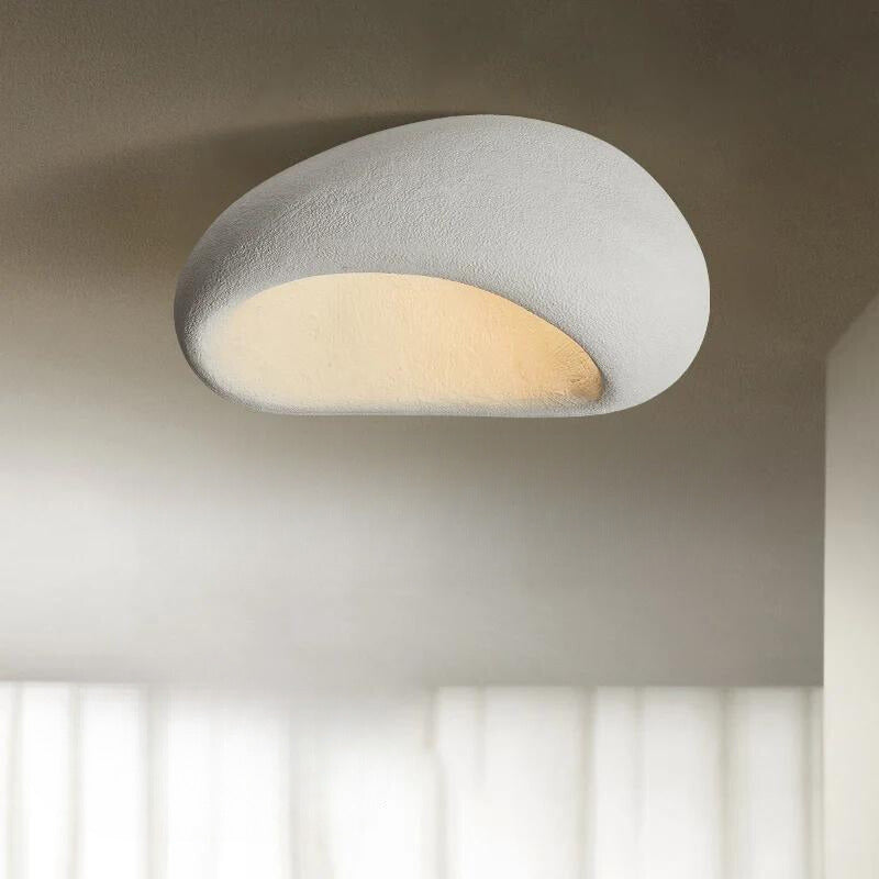 Plafonnier design japonais Wabi-Sabi en résine