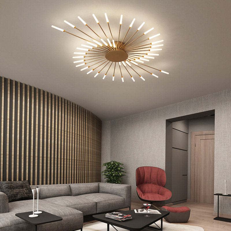 Plafonnier LED design moderne rayons lumineux
