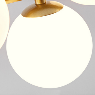 Suspension moderne design verre et métal doré