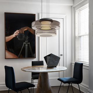 Suspension moderne verre design style Bauhaus