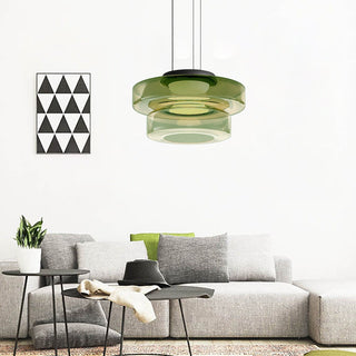 Suspension moderne verre design style Bauhaus
