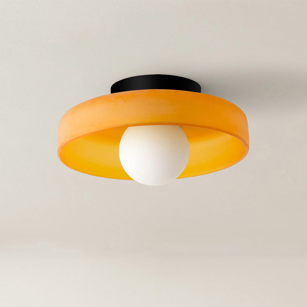 Plafonnier design moderne en verre coloré Sorlin