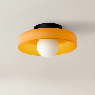 Plafonnier design moderne en verre coloré Sorlin