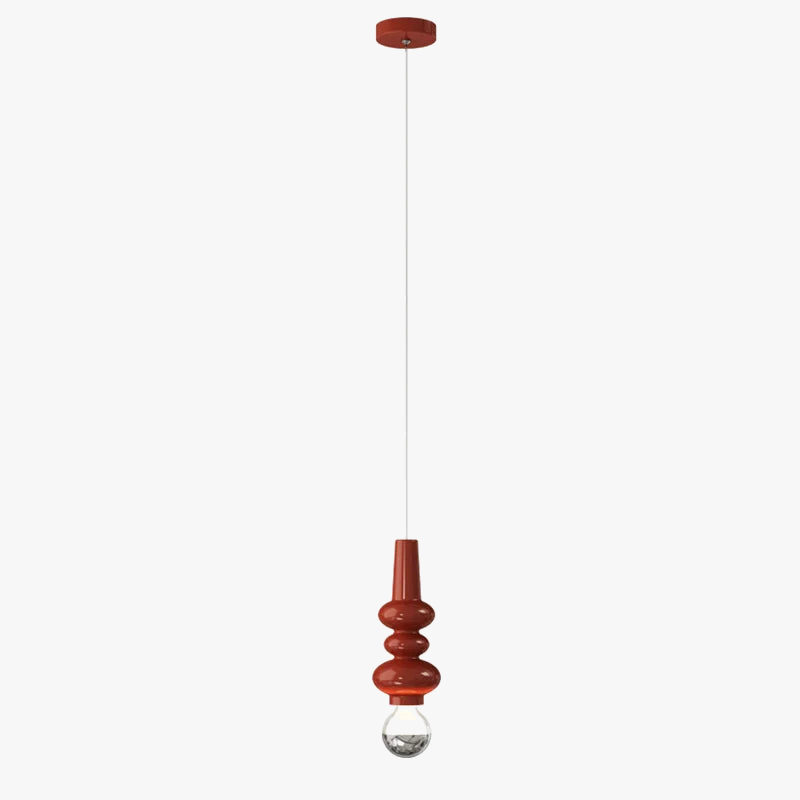 Suspension design moderne en verre coloré scandinave
