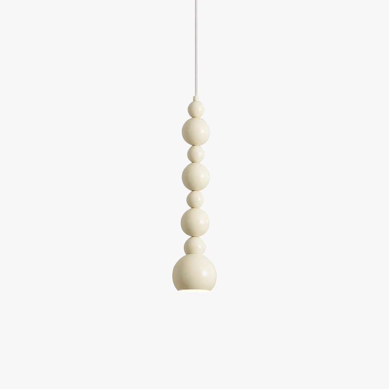 Suspension boules design minimaliste moderne blanche