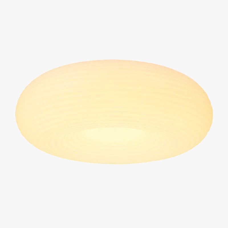 Suspension moderne verre blanc design nuage lumineux