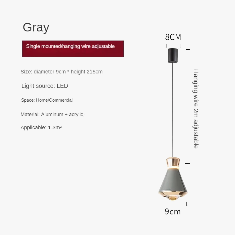 Suspension design moderne métal coloré et doré