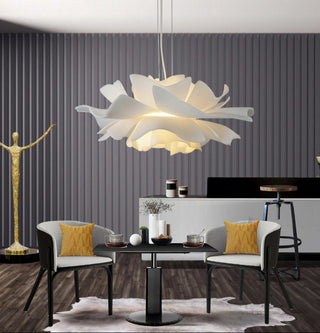 Suspension fleur en forme de fleur blanche