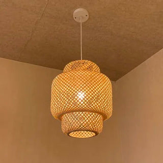 Suspension en bambou fait à la main au design chinois et minimaliste