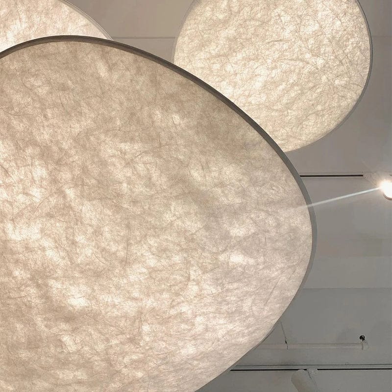 Suspension japonaise design en soie lumineux