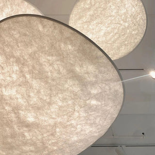 Suspension japonaise design en soie lumineux