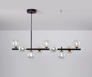 Suspension moderne design verre et métal doré