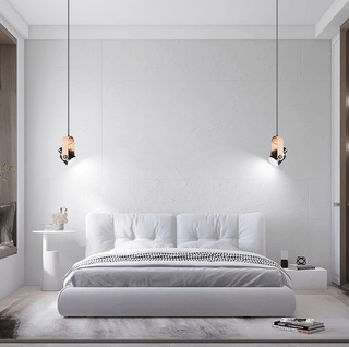 Suspension scandinave design bois et métal orientable