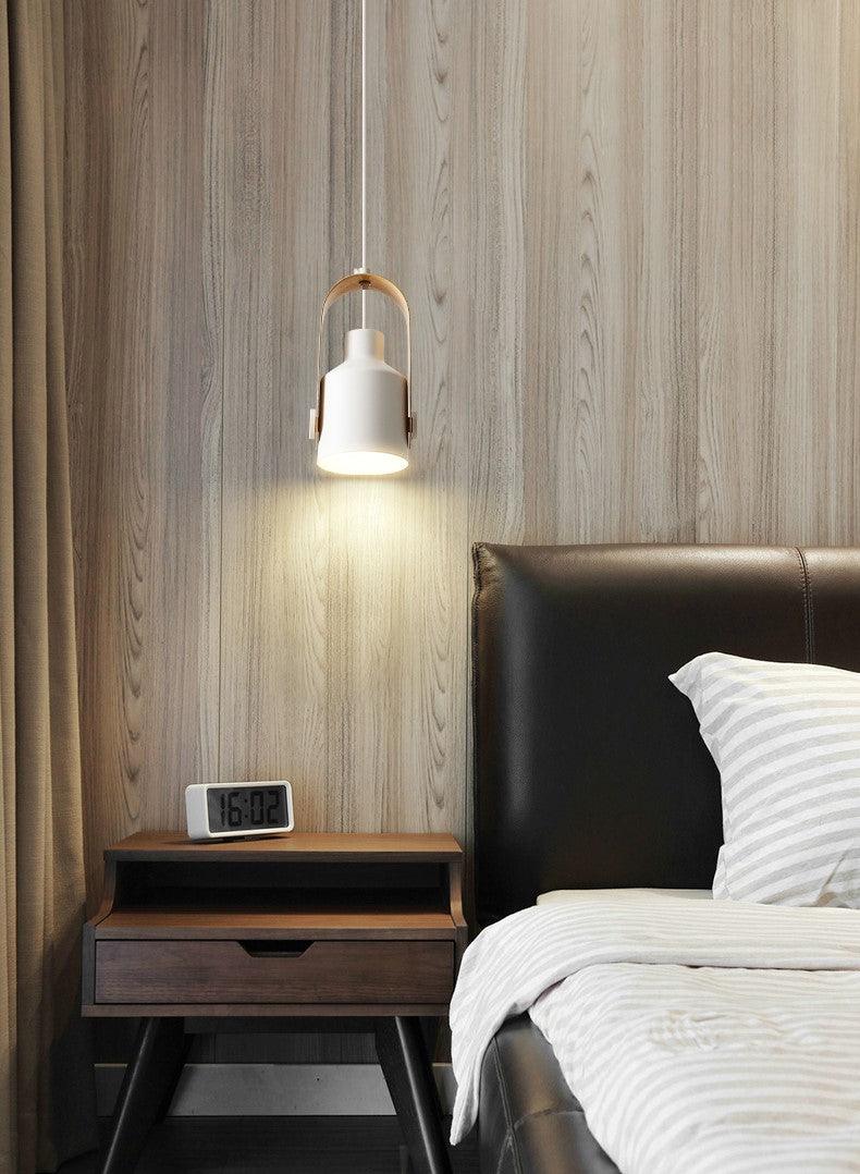 Suspension scandinave design bois et métal orientable