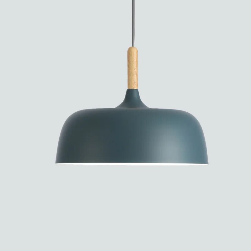 Suspension scandinave bois et métal design nordique