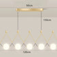 Suspension 3 lampes au design mixte nordique et moderne