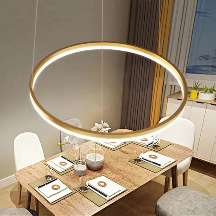 Suspension plafonnier circulaire au design moderne