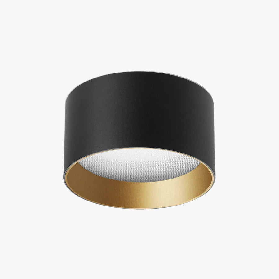 Plafonnier LED design moderne noir et blanc