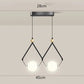 Suspension 3 lampes au design mixte nordique et moderne