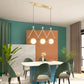 Suspension 3 lampes au design mixte nordique et moderne