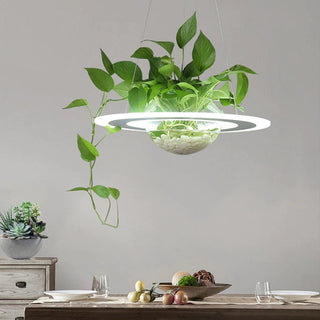 Suspension végétale au design nordique moderne