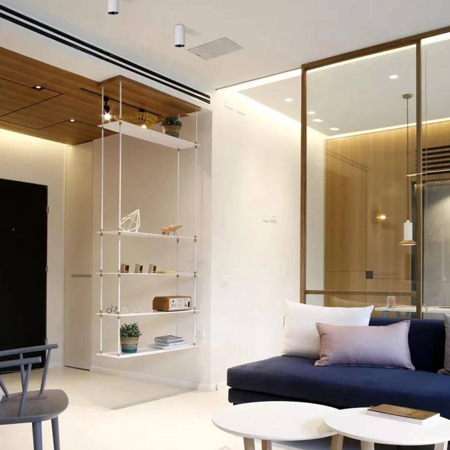 Suspension cylindrique LED design en métal blanc