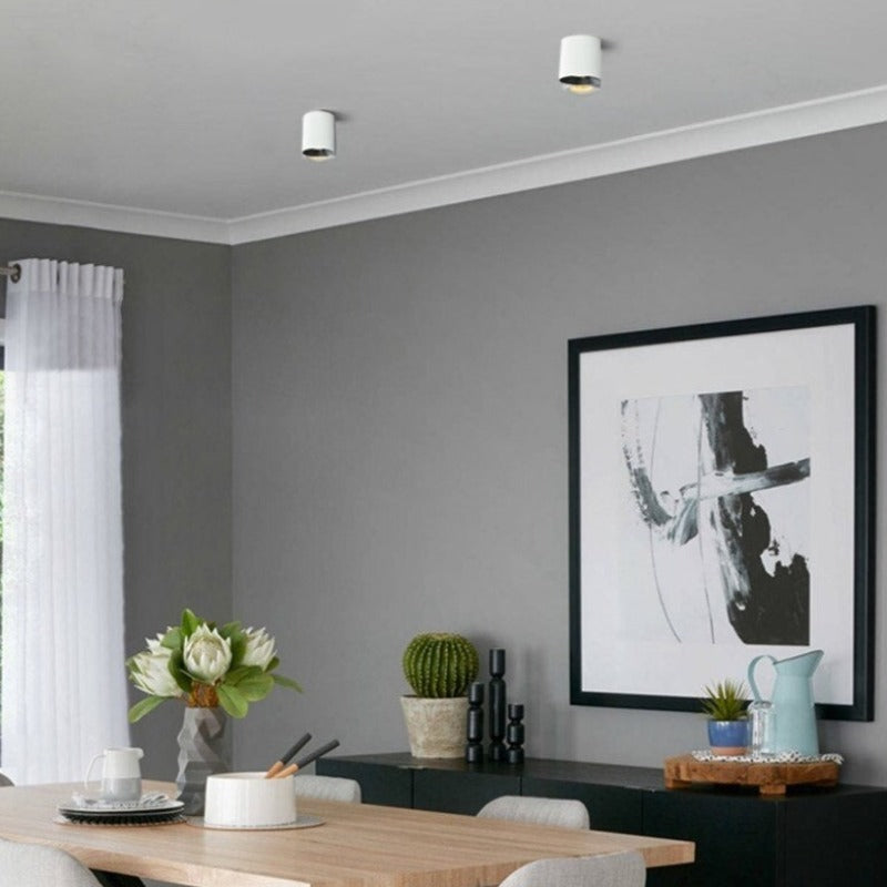 Spot cylindrique LED design moderne en métal