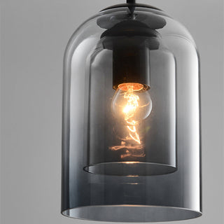 Suspension design verre double paroi style moderne