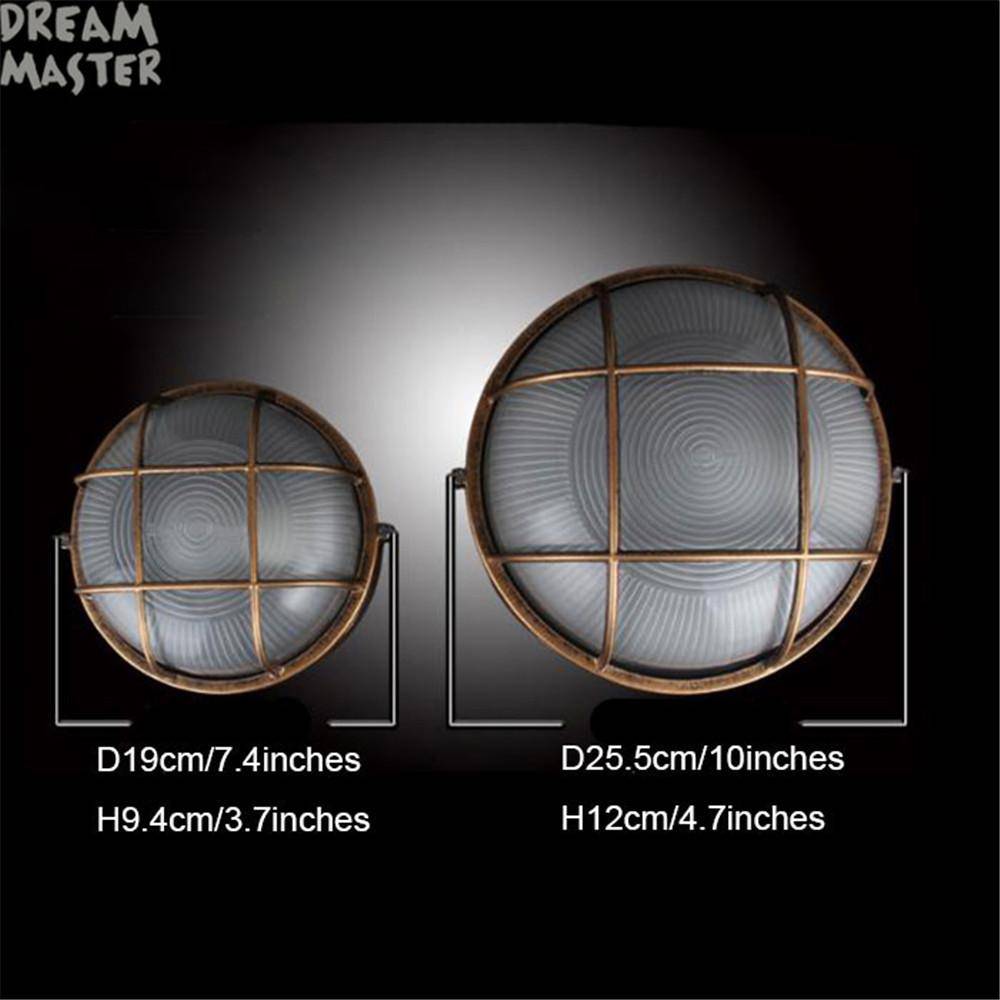 Suspension vintage cuivrée en verre et métal grillagé