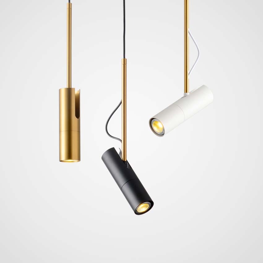 Suspension design LED rotative de style moderne