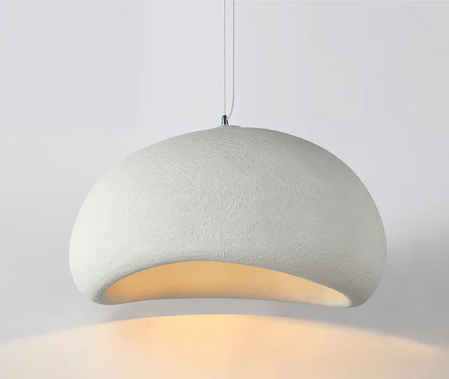 Suspension minimaliste wabi-sabi en polystyrène