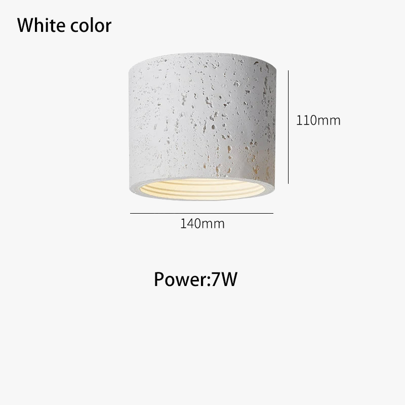 Suspension japonaise wabi-sabi en céramique texturée