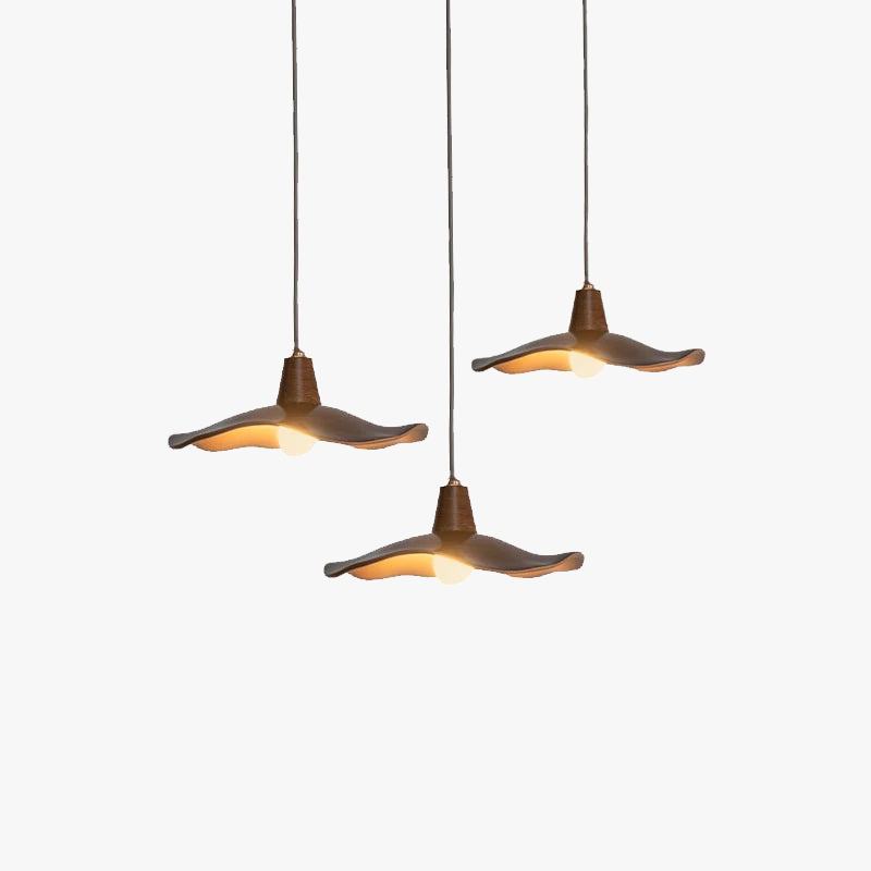 Suspension japonaise vintage en résine tressée