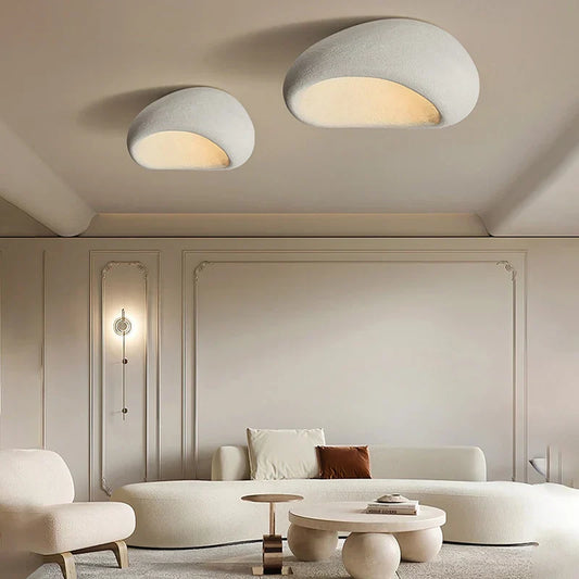Plafonnier design japonais Wabi-Sabi en résine