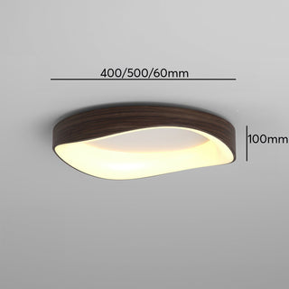 Plafonnier LED design scandinave en bois naturel