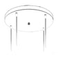 Support suspension rond diamètre 30 cm (noir ou blanc)