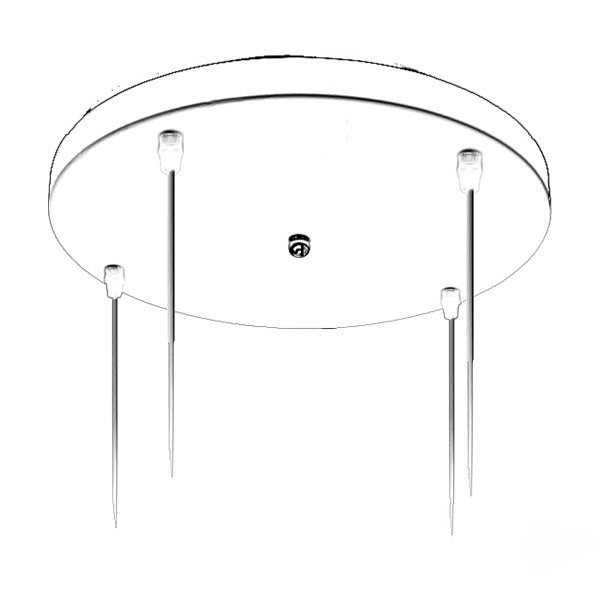 Support suspension rond diamètre 30 cm (noir ou blanc)