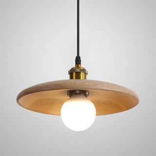 Suspension bois de style japonais en noyer