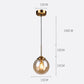 Suspension design boule en verre minimaliste