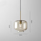 Suspension design en verre aux formes modernes