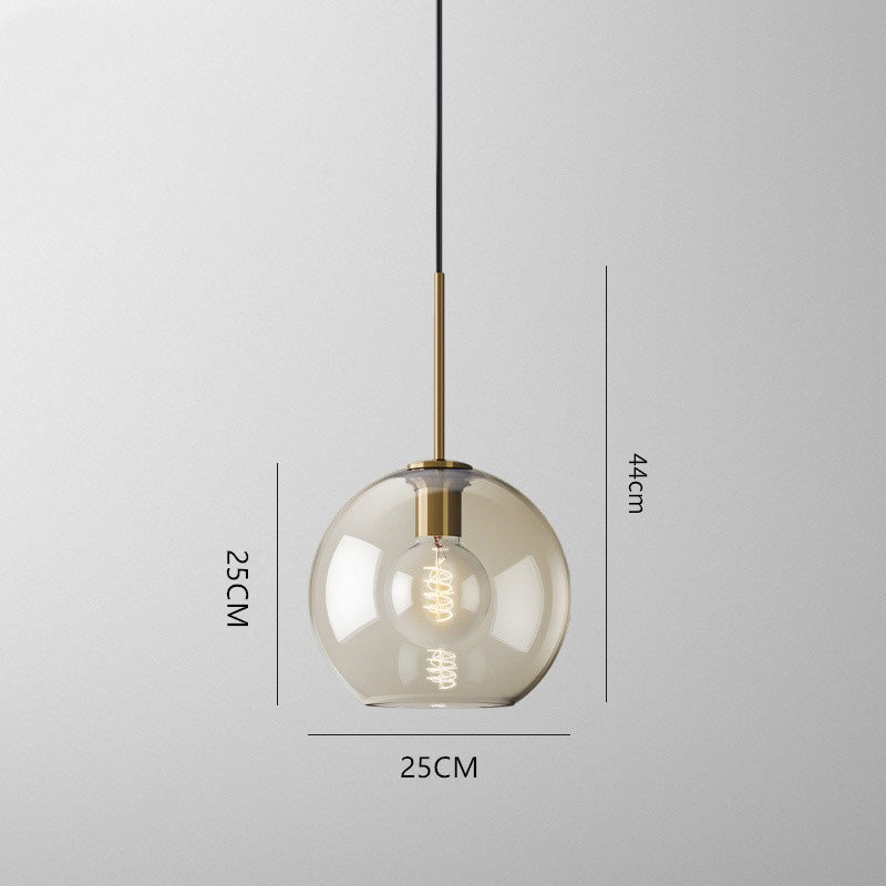 Suspension design en verre aux formes modernes