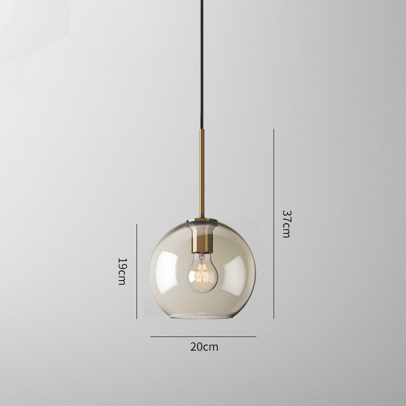 Suspension design en verre aux formes modernes