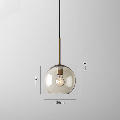 Suspension design en verre aux formes modernes