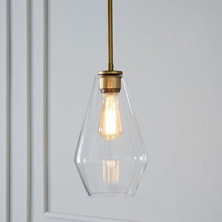 Suspension design en verre de forme géométrique minimaliste