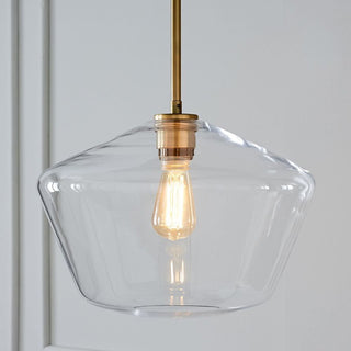 Suspension design en verre de forme géométrique minimaliste