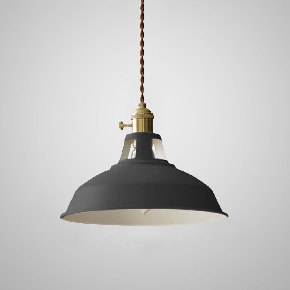 Suspension industrielle rétro colorée