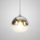 Suspension LED design en forme de boule en verre