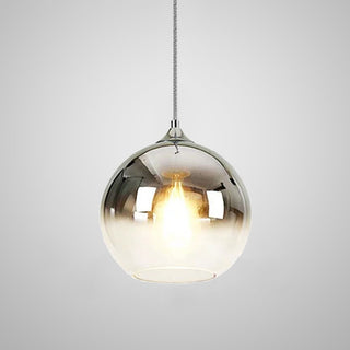 Suspension LED design en forme de boule en verre
